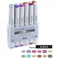 Набір маркерів Copic Sketch Set "EX-5", 12 шт.