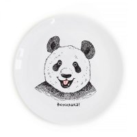 Тарелка "Панда вкусняшка", 25 см