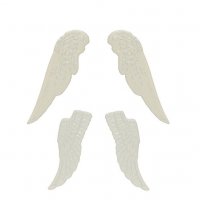 Набор "Крылья Ангела", белые, металл