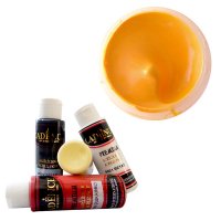 Фарба акрилова, "Premium Acrylic Paint", світло-жовтогаряча, 70 мл