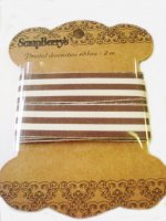 Лента хлопковая "Полоски", 1,5см*2м