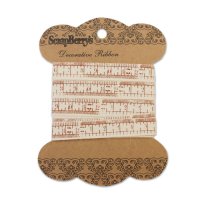 Стрічка бавовняна "Сантиметр вінтажний", 1см*2м