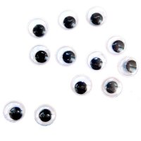 Глазки круглые с подвижным зрачком, 10мм, 10шт/уп