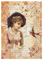 Рисова декупажна карта "Довгоочікувана звістка", 35*50см