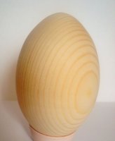 Яйцо деревянное крупное, 8*6см