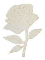 Заготовка для декорирования "Цветок Роза", дерево, 30*22см