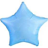 Шар фольга 18" (46см) Пастель Звезда Голубой