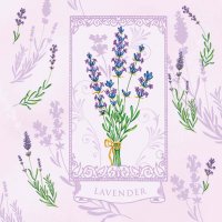 Декупажная салфетка "Lavender №1", 33*33см