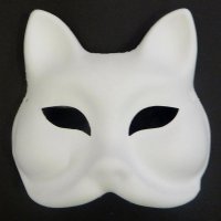 Карнавальна венеціанська маска "Кіт Gatto", 18,5х18,5см