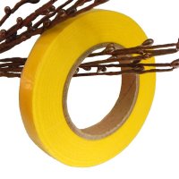 Флористическая тейп лента, желтая, 12мм*30см
