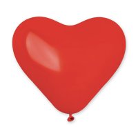 Куля латексна 25 см Серце червоне