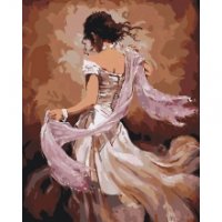 Картина по номерах Танцівниця фламенко, 40*50см