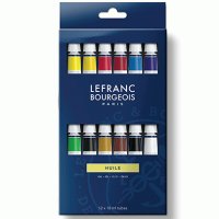 Набор масляных красок Lefranc Fine Oil, 12х10 мл