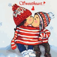 Картина по номерам Идейка Sweetheart, 30*30см