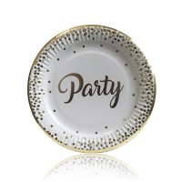 Паперові тарілочки "Party" золото, 10шт/уп