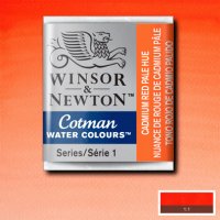 Акварельная краска кювета Winsor № 103 Кадмий бледно-красный
