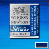 Акварельная краска кювета Winsor № 327 Насыщенный синий