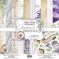 Набор бумаги для скрапбукинга "Journey to Provence", 20*20см, 10л