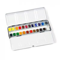 Набор акварельных красок Winsor Professional Water Colour 24 шт, металл. бокс