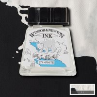 Туш художня Winsor&Newton Drawing Inks #702, білий, 14мл.