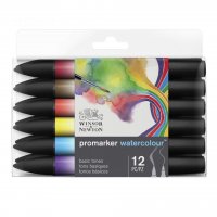 Набір акварельних маркерів Winsor & Newton Watercolour Markers Set, 12 шт