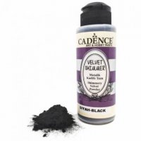 Бархатная пудра перламутровая (флок) Cadence Velvet Powder Shimmer, 120 мл, (Black) Черный