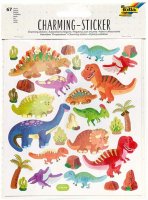 Наклейки Folia Charming Stickers Adventure  "Динозавры и Космос", 67шт