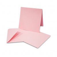 Заготовка Конверт з листівкою, Рожевий світлий ,13.5х13.5см