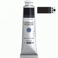 Масляная краска Lefranc Extra Fine 40мл, #266 Lamp Black (Сажа газовая)