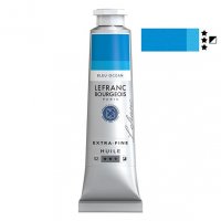 Масляная краска Lefranc Extra Fine 40мл, #904 Ocean blue (Синий океан)
