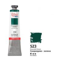 Масляная краска Rosa Studio 60мл, #523 Изумрудно-зеленая