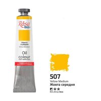 Масляная краска Rosa Studio 60мл, #507 Желтая средняя