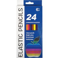 Набір кольорових олівців Luminoso Elastic Pencils, 24 кол.