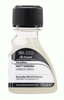 Лак матовый для водорастворимых масляных красок с UV-защитой Winsor Artisan Water Mixable Matt Varnish, 75 мл
