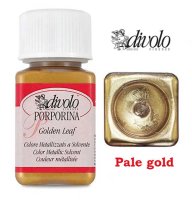 Жидкая позолота Divolo Porporina Golden Leaf №002 Pale gold, 50 мл, Светлое золото