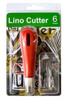Набор резцов с держателем для линогравюры Lino Cutter, 6 шт