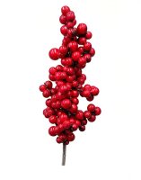 Веточка Красная калина, мелкие ягодки, 10см