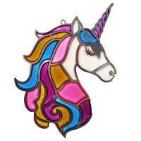 Набор витражная живопись по номерам "Единорог на радуге" Набор витражная живопись по номерам "Единорог на радуге"