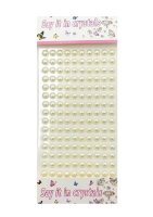 Полужемчужины клеевые Айвори, 8мм, 150шт