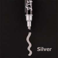 Меловый маркер Santi, Серебро, 5мм Меловый маркер Santi, Серебро, 5мм