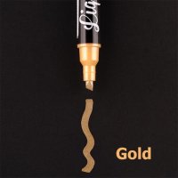 Меловый маркер Santi, Золото, 5мм Меловый маркер Santi, Золото, 5мм