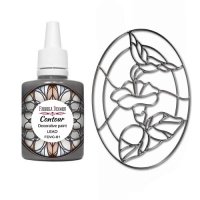 Контур для витражной росписи, Цвет Свинец, 30мл Контур для витражной росписи, Цвет Свинец, 30мл