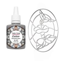 Контур для витражной росписи, Цвет Серебро, 30мл Контур для витражной росписи, Цвет Серебро, 30мл