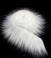 Мех искусственный с длинным ворсом, белый