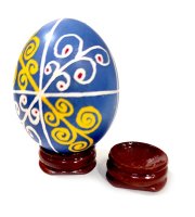Подставка под яйцо, красное дерево
