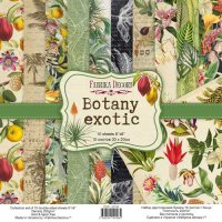 Набір паперу для скрапбукінгу "Botany exotic", 20*20см, 10л.