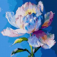 Алмазная мозаика "Нежный пион", 40*40см