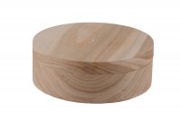 Шкатулка круглая "Бостон" , деревянная, 16х16х5,5см