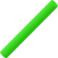 Полімерна глина Bebik, зелена флуоресцентна, 17г