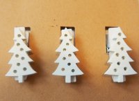 Прищепка для декора "Елочка белая"